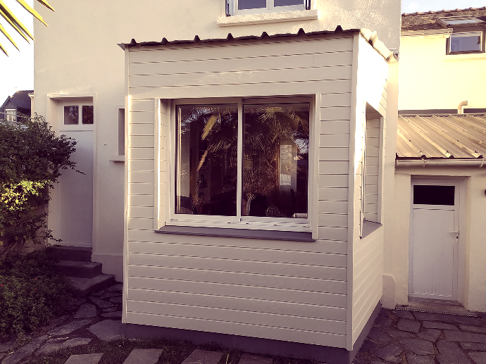 Nicolas Pinget - Extension bois - Réalisation  d'un bow window